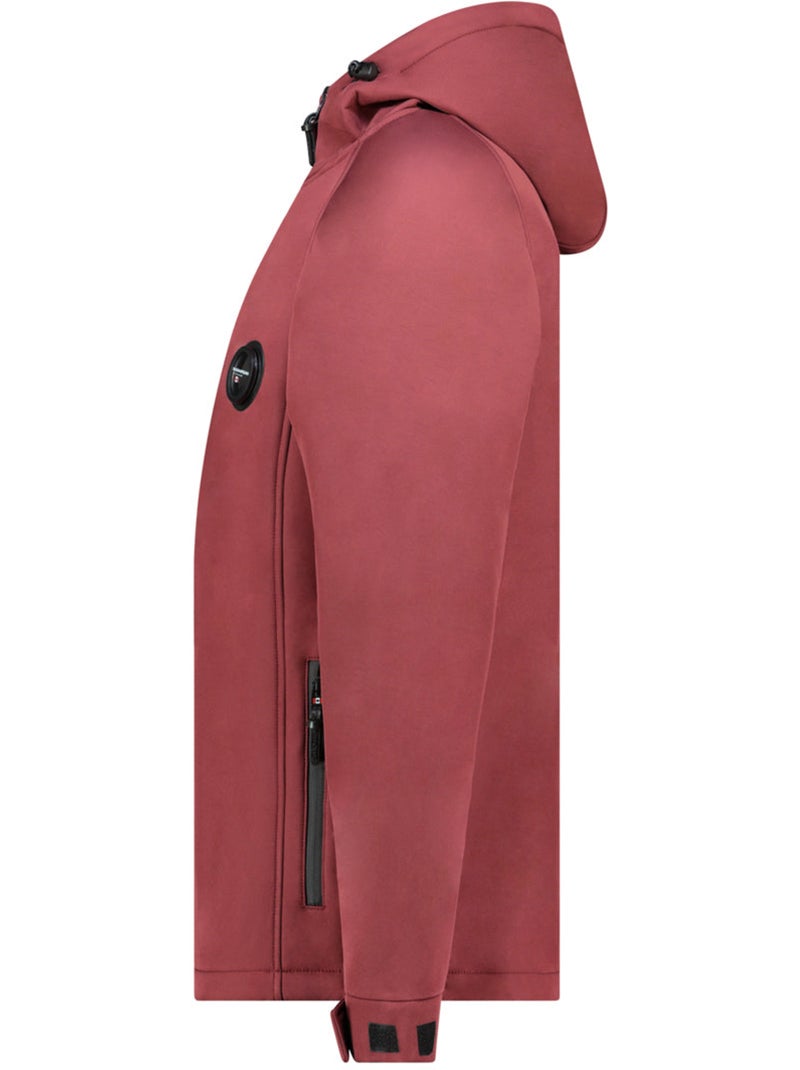 Giacca softshell idrorepellente con cappuccio tamigoglasseak – canadian peak Bordeaux - Kiabi