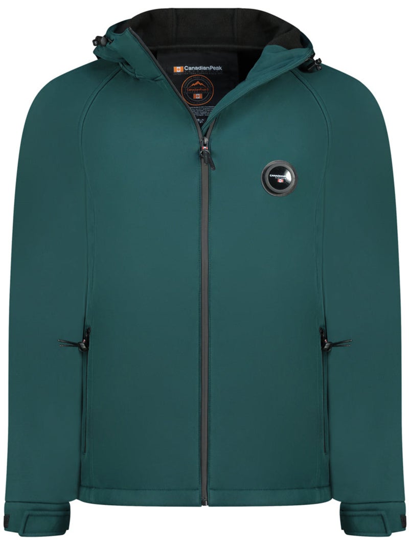 Giacca softshell idrorepellente con cappuccio tamigoglasseak – canadian peak Verde scuro - Kiabi