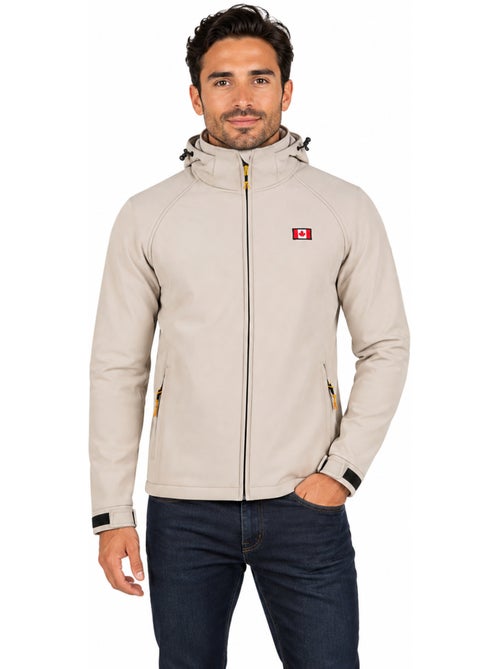 Giacca softshell idrorepellente con cappuccio tamigoloreak – canadian peak - Kiabi