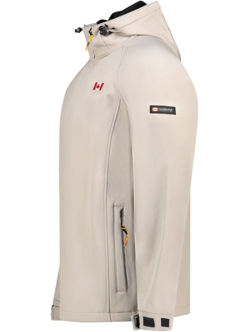 Giacca softshell idrorepellente con cappuccio tamigoloreak – canadian peak Beige - Kiabi