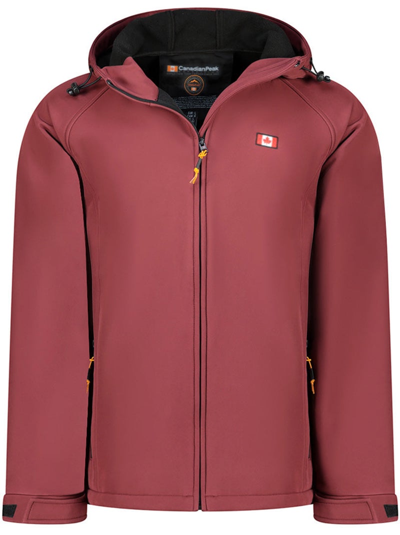 Giacca softshell idrorepellente con cappuccio tamigoloreak – canadian peak Bordeaux - Kiabi
