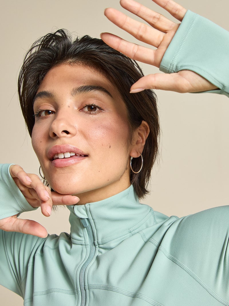 Giacca sportiva con zip - (ekstract) Verde - Kiabi