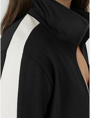 Giacca sportiva in modal soft touch con colletto alto hiccup