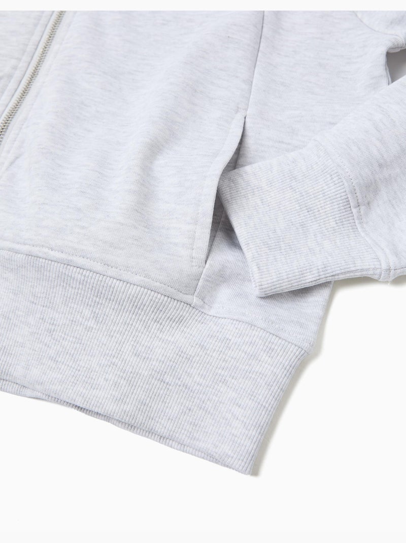 Giacca spugna con cappuccio, MO Fashion Grigio - Kiabi