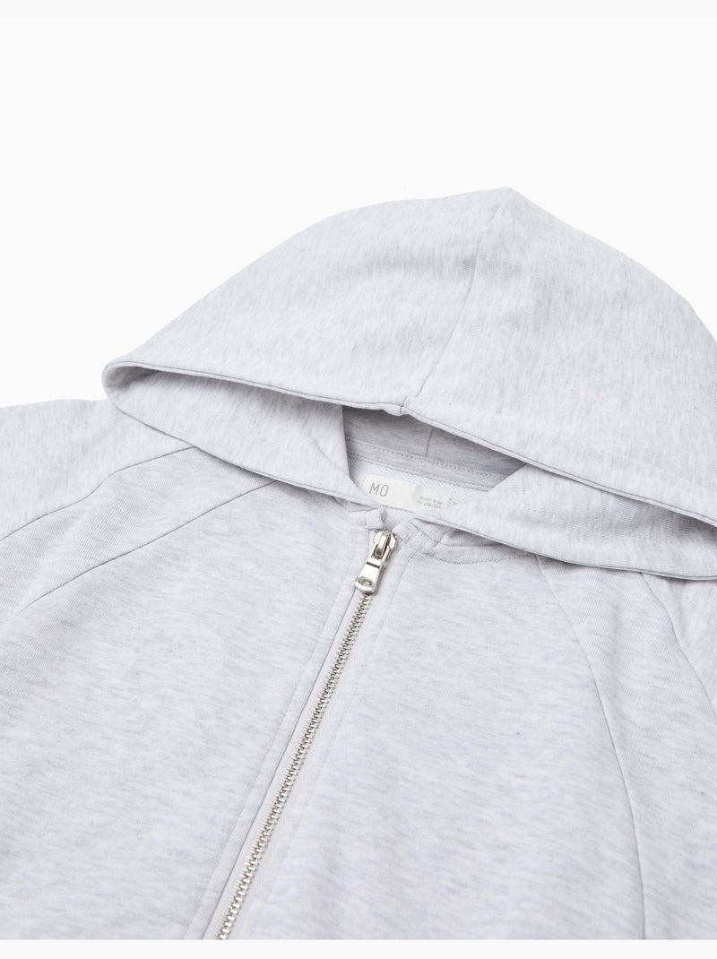 Giacca spugna con cappuccio, MO Fashion Grigio - Kiabi