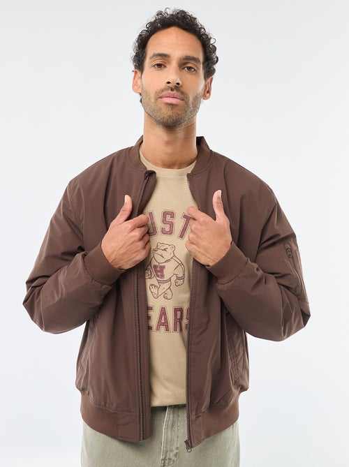 Giacca stile aviatore con tasca zippata sulla manica - Kiabi