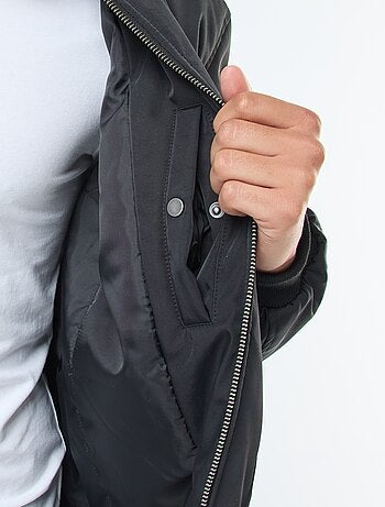Giacca stile aviatore con tasche a soffietto a doppia entrata