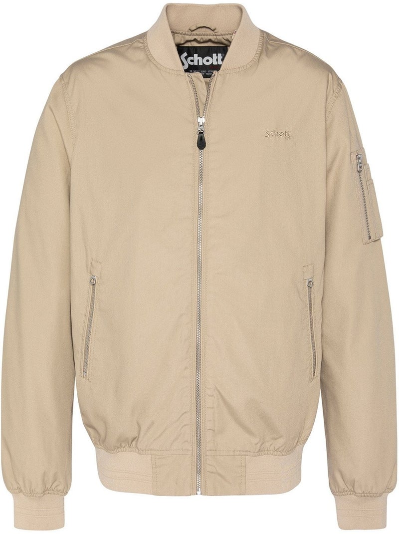 Giacca stile bomber - Schott Beige - Kiabi