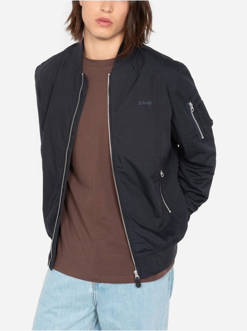 Giacca stile bomber - Schott Blu - Kiabi
