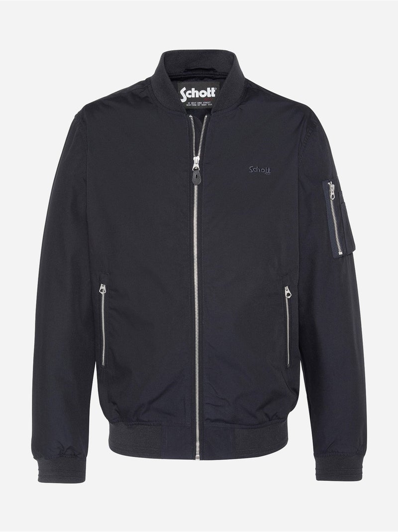 Giacca stile bomber - Schott Blu - Kiabi