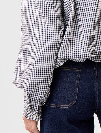 Giacca stile bomber a quadri