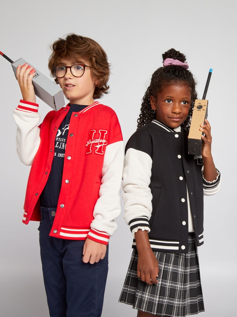 Giacca stile college NERO - Kiabi