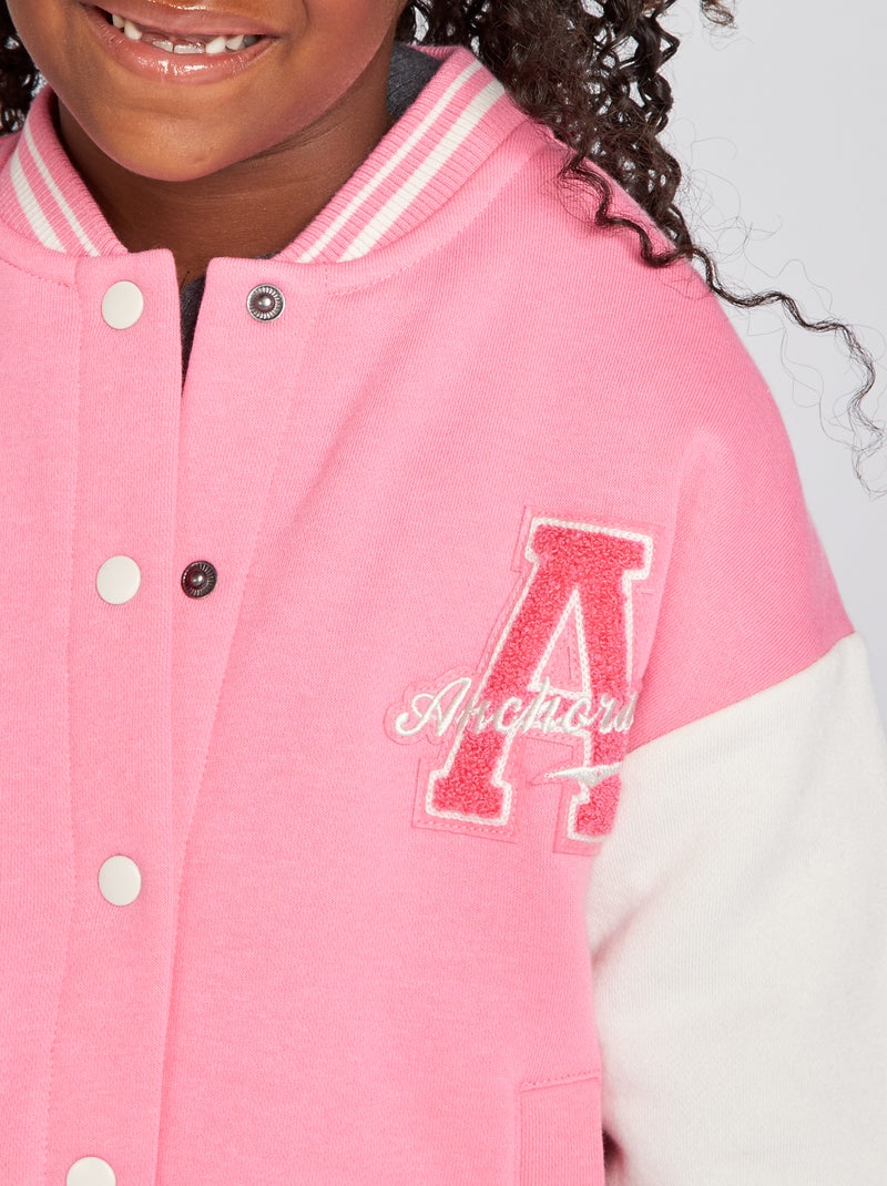 Giacca stile college Rosa - Kiabi