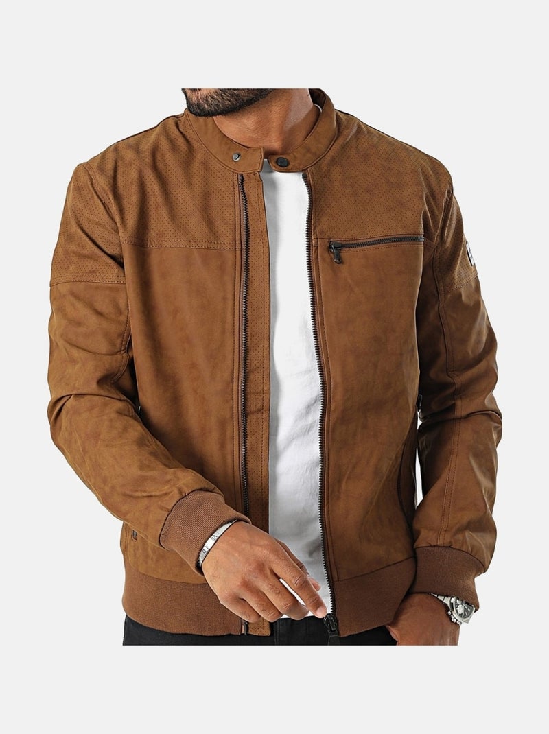 Giacca stile motociclista - Kaporal Beige - Kiabi