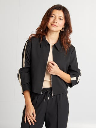 Giacca stile sportivo con zip
