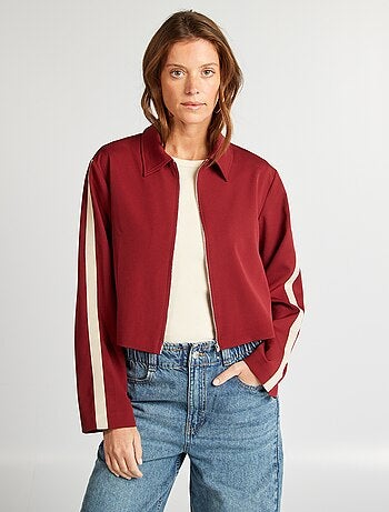 Giacca stile sportivo con zip