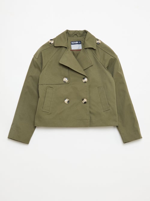 Giacca stile trench con collo a rever - Kiabi