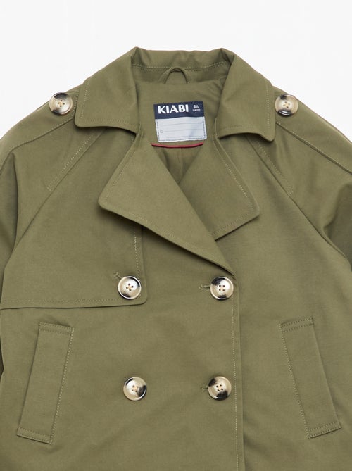 Giacca stile trench con collo a rever - Kiabi