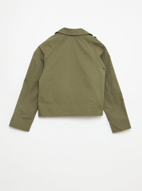 Giacca stile trench con collo a rever - Kiabi