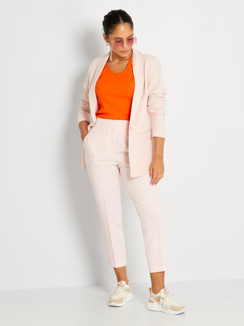 Giacca Strutturata Donna Cecil – Cotone Elasticizzato Con Colletto Alto E Tasche - 4