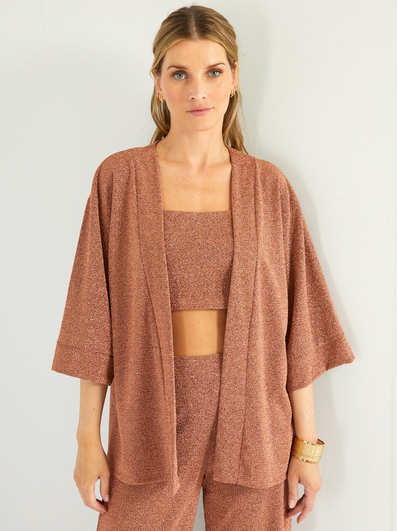 Giacca taglio kimono BEIGE - Kiabi