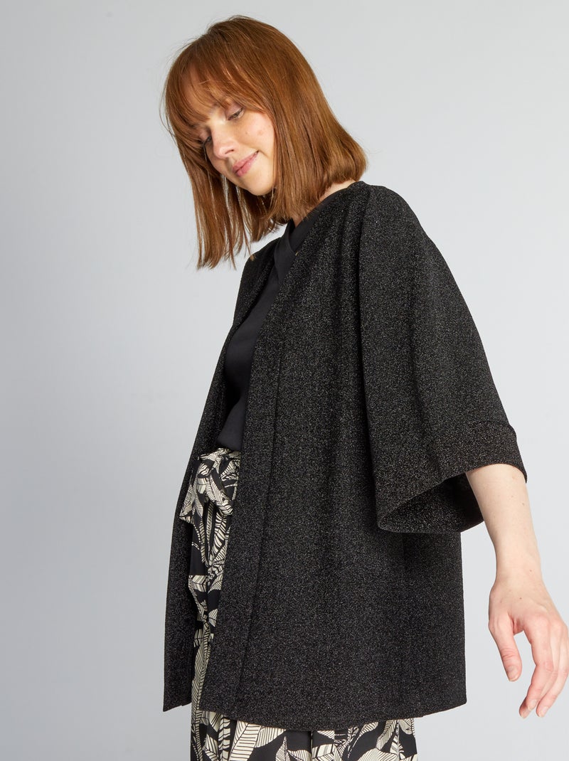 Giacca taglio kimono NERO - Kiabi