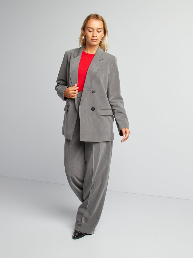 Giacca tailleur ampia GRIGIO - Kiabi
