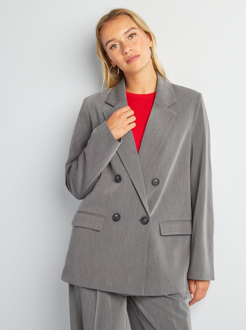 Giacca tailleur ampia GRIGIO - Kiabi