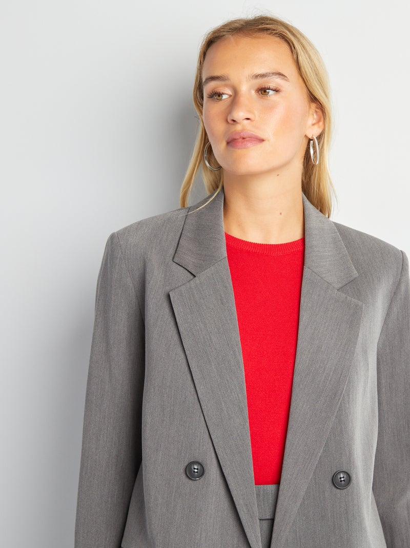 Giacca tailleur ampia GRIGIO - Kiabi