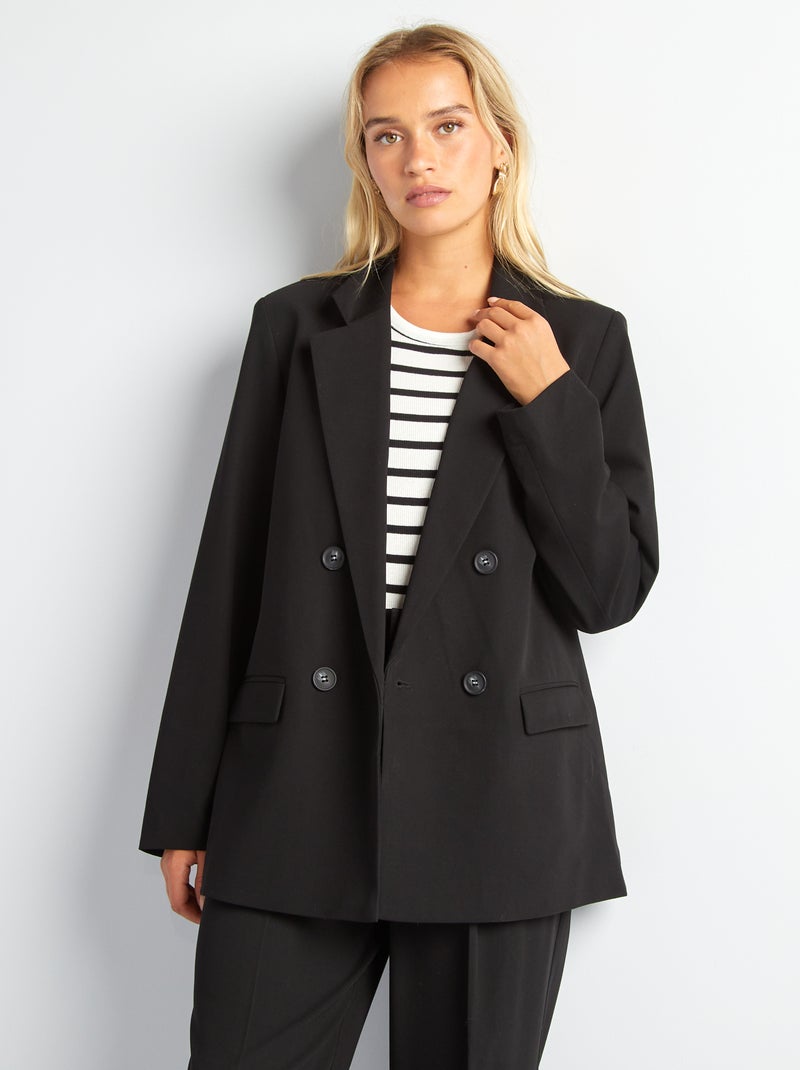 Giacca tailleur ampia nero - Kiabi