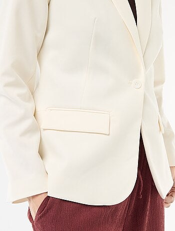 Giacca tailleur con collo a scialle