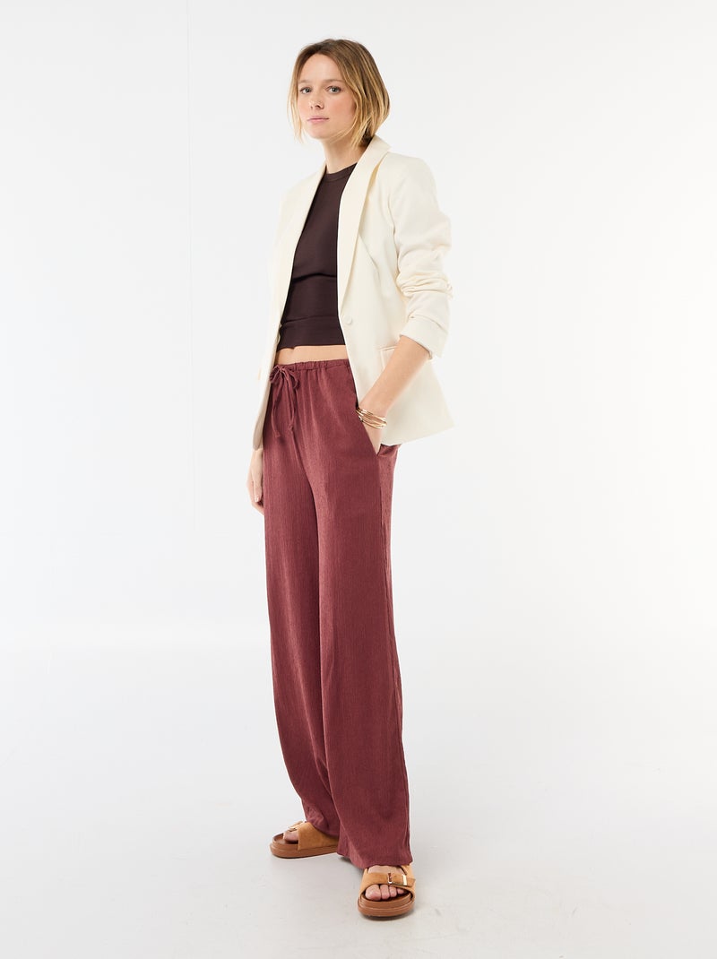 Giacca tailleur con collo a scialle Bianco - Kiabi