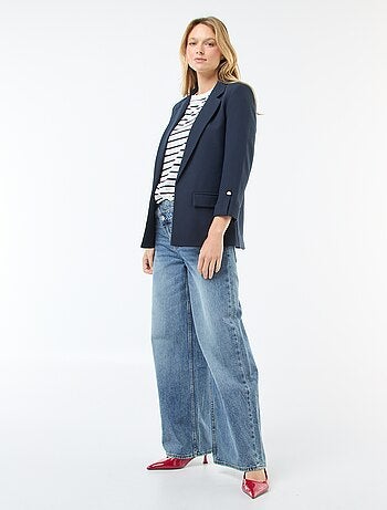 Giacca tailleur con maniche a 3/4 a pannelli liberi