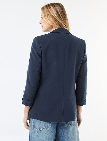 Giacca tailleur con maniche a 3/4 a pannelli liberi