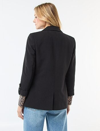 Giacca tailleur con maniche a 3/4 a pannelli liberi