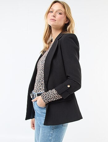Giacca tailleur con maniche a 3/4 a pannelli liberi