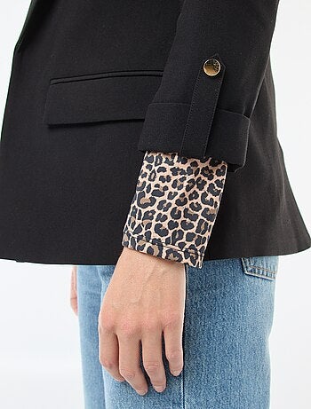 Giacca tailleur con maniche a 3/4 a pannelli liberi