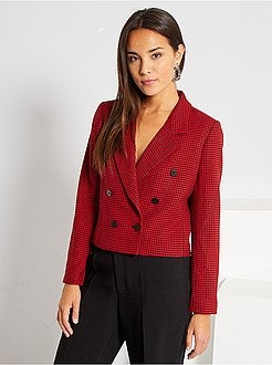 Giacca tailleur con stampa mini pied-de-poule - Kiabi