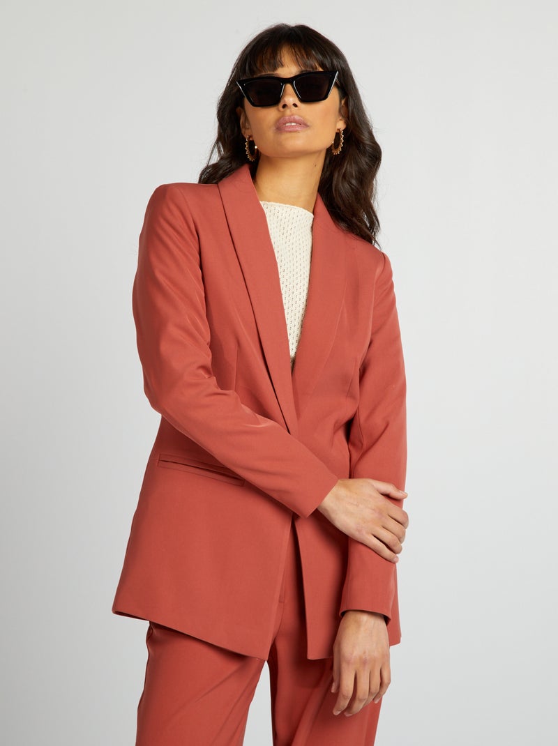 Giacca tailleur sciancrata ROSSO - Kiabi