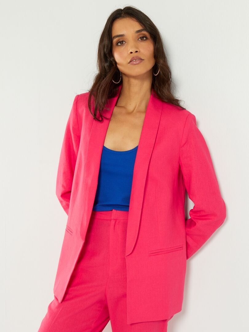 Giacca tailleur tinta unita ROSA - Kiabi