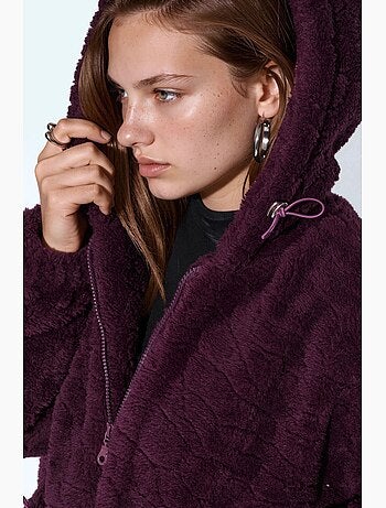 Giacca testurizzata con cappuccio oversize hiccup