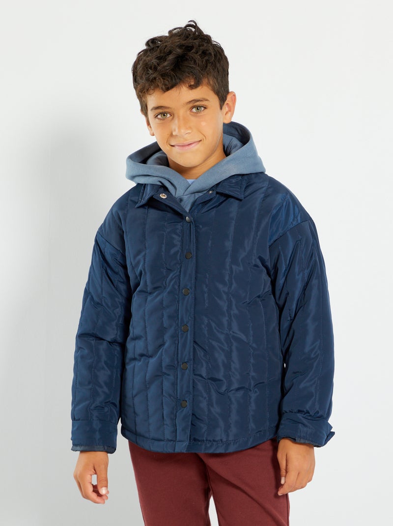 Giacca tipo overshirt trapuntata - blu - 19.00€ - Kiabi Giacca tipo overshirt trapuntata - blu - 19.00€ - Kiabi