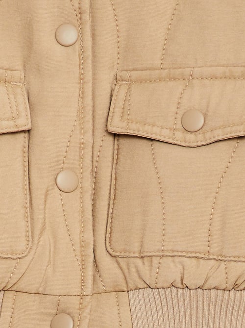 Giacca trapuntata con bottoni a pressione - Kiabi