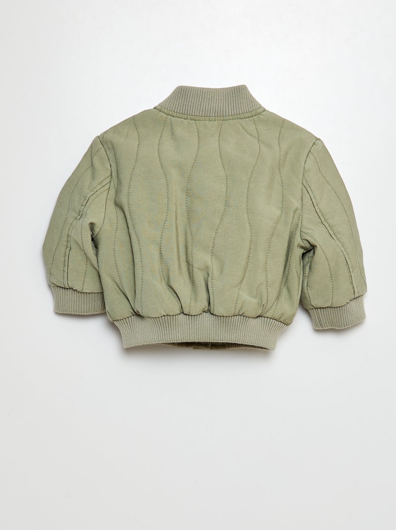 Giacca trapuntata con bottoni a pressione KAKI - Kiabi