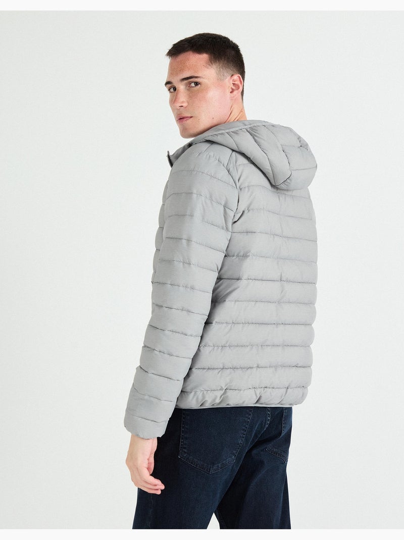 Giacca trapuntata con cappuccio, MO Fashion Grigio - Kiabi