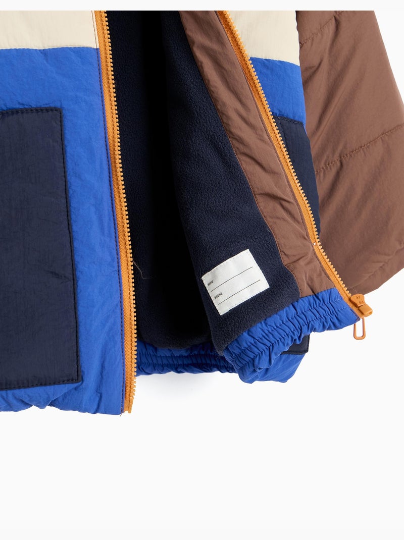 Giacca trapuntata con cappuccio, mo fashion Marrone - Kiabi