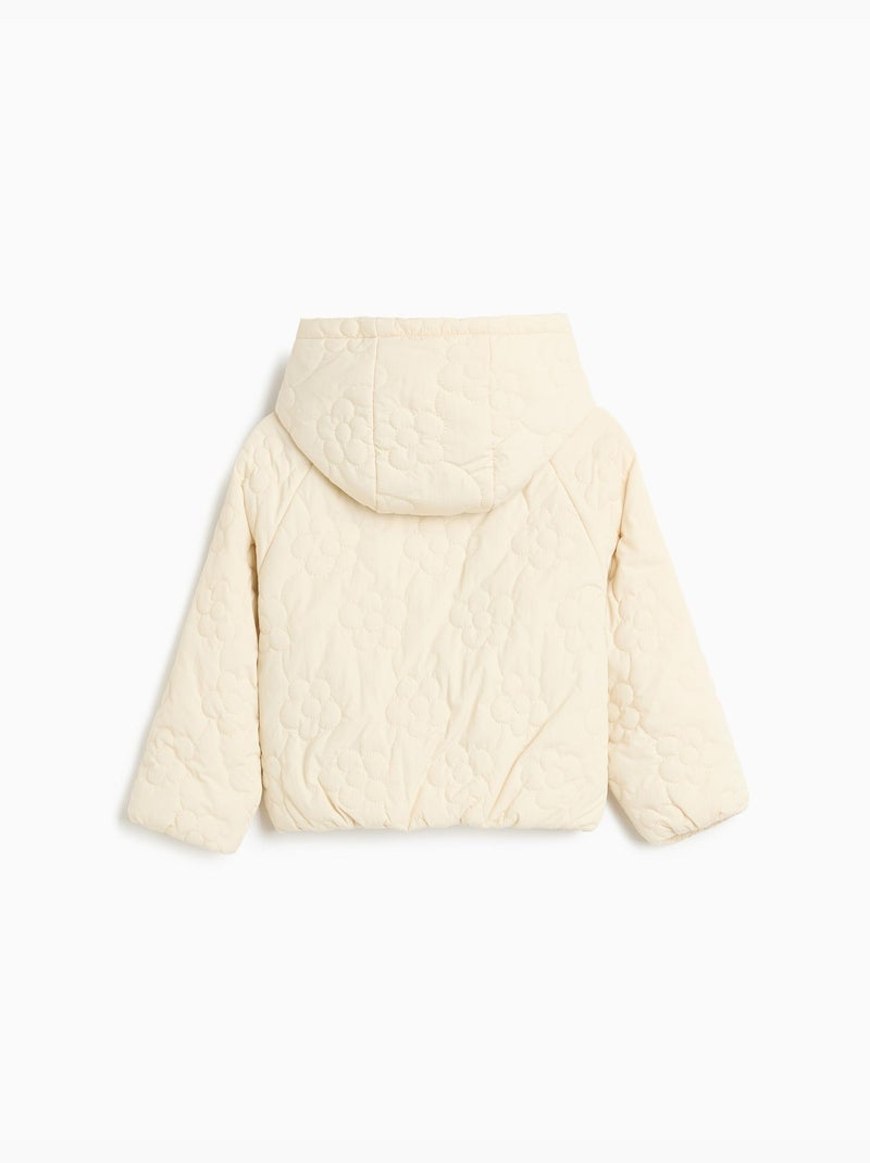 Giacca trapuntata con fiori, mo fashion Bianco - Kiabi