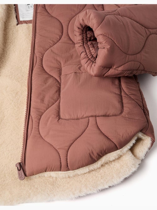 Giacca trapuntata con fodera in peluche e tasche - Kiabi Giacca trapuntata con fodera in peluche e tasche - Kiabi