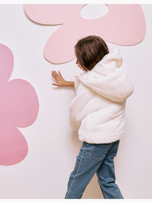 Giacca trapuntata reversibile con cappuccio e fodera in peluche - Kiabi Giacca trapuntata reversibile con cappuccio e fodera in peluche - Kiabi