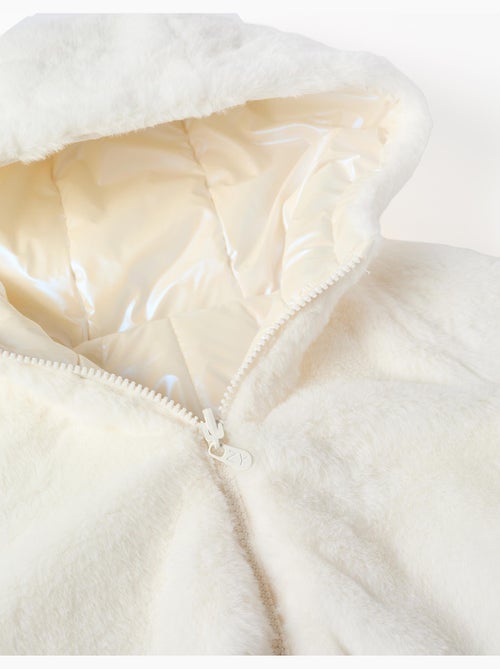 Giacca trapuntata reversibile con cappuccio e fodera in peluche - Kiabi Giacca trapuntata reversibile con cappuccio e fodera in peluche - Kiabi